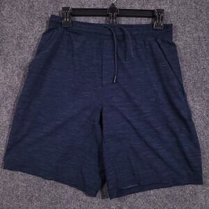 Lululemon Pace Breaker‎ Lined Shorts Mens Medium Heather Blue Zip Pocket